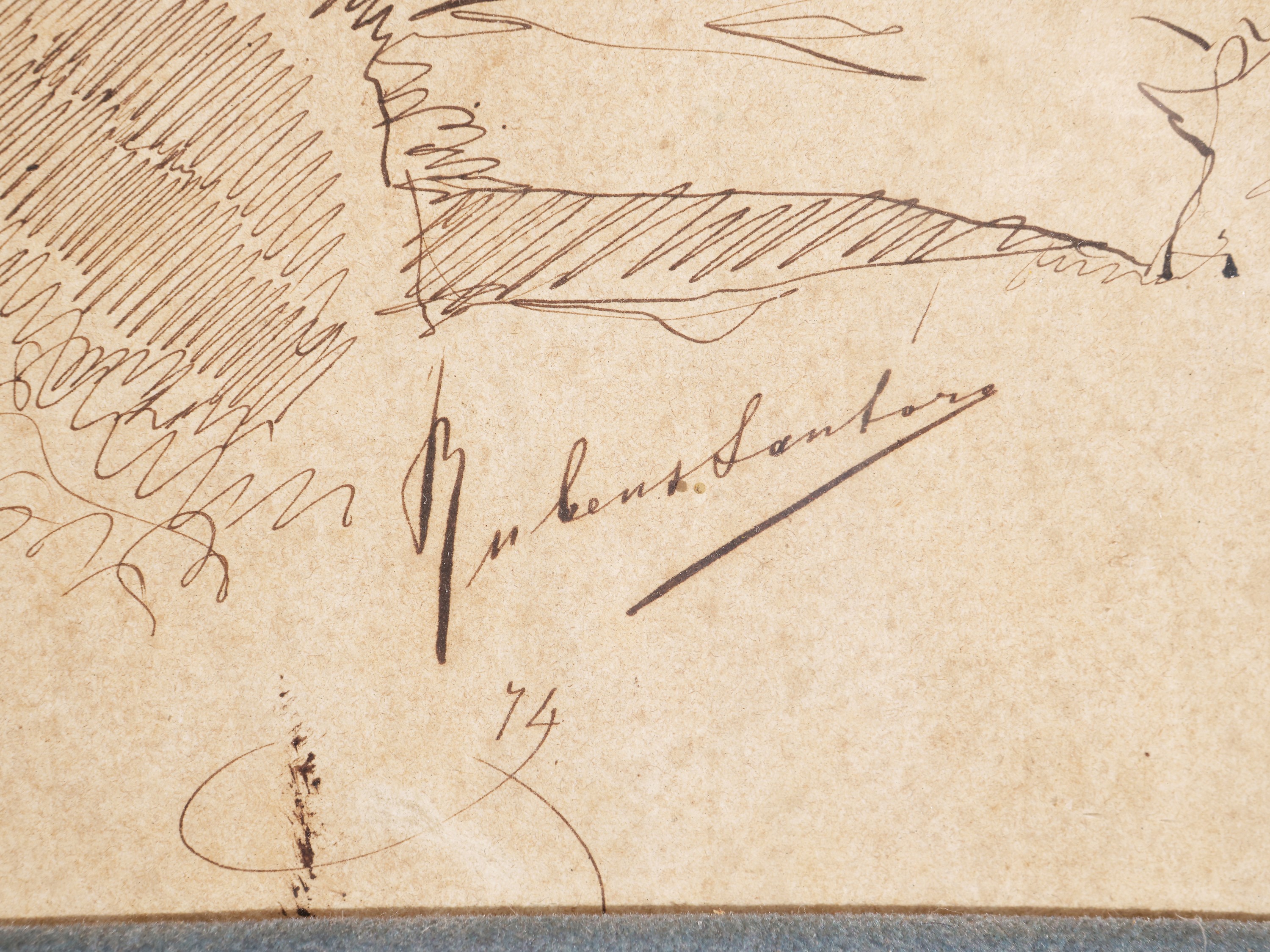 Rubens Santoro - Ritratto di fanciullo (china su carta) 1874