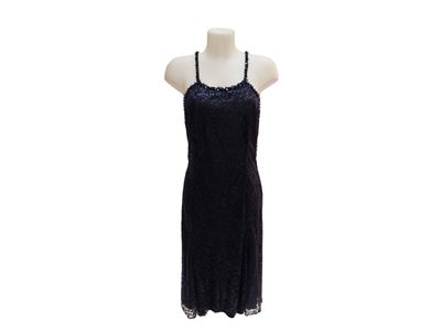 Armani Collezioni, Abito da sera in tulle viola con finiture gioiello