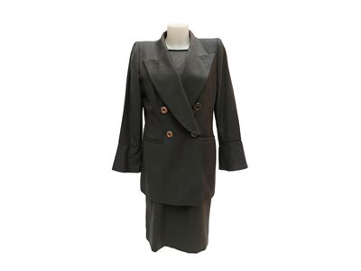 Gai Mattiolo - Tailleur Gessato in Lana Grigia