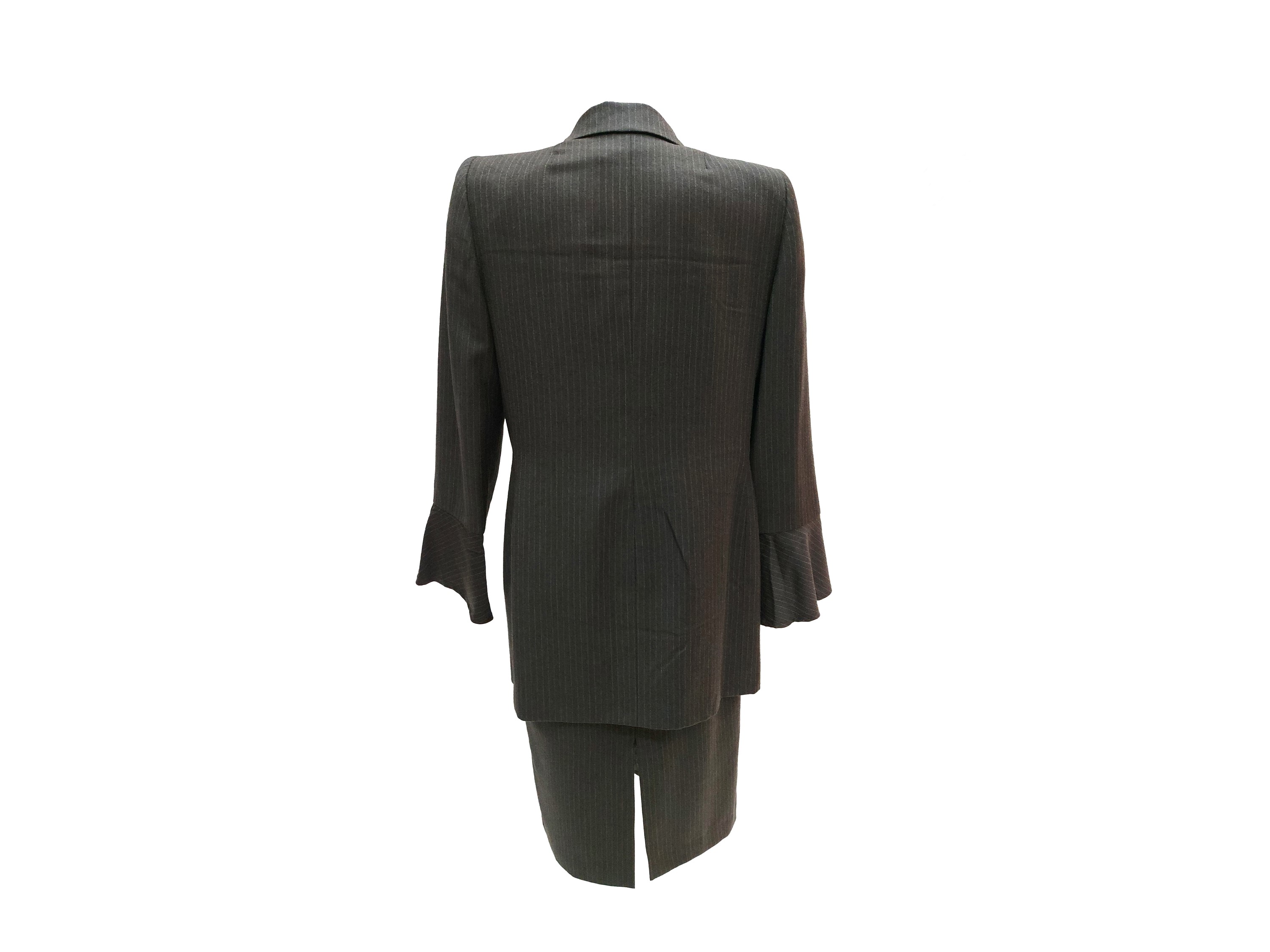 Gai Mattiolo - Tailleur Gessato in Lana Grigia