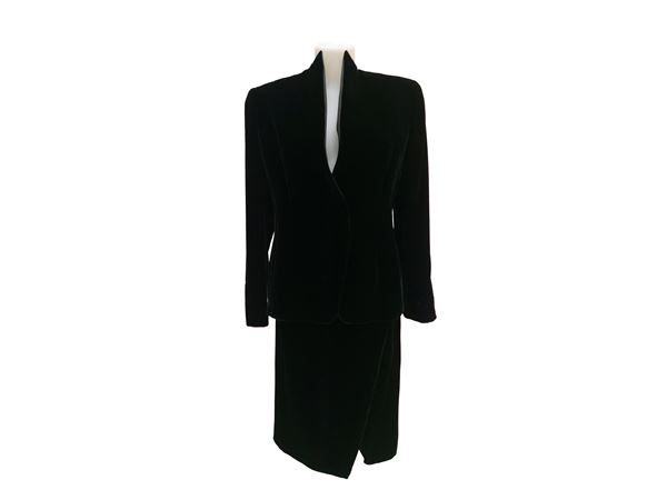 Giorgio Armani - Tailleur in velluto nero