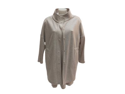 Loro Piana, Completo casual in cashmere grigio perla, taglia M
