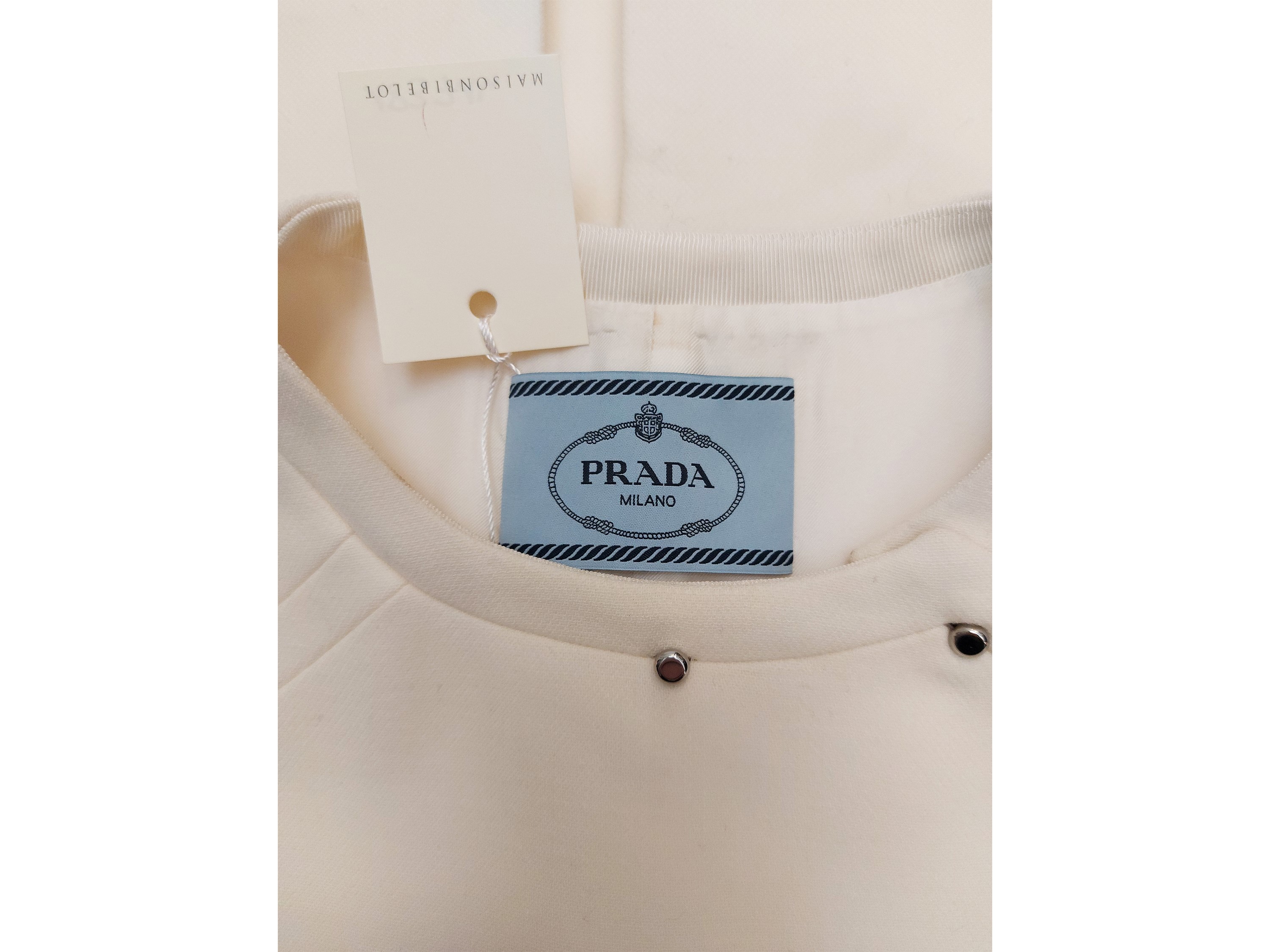 Prada - Abito in lana panna