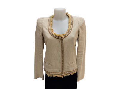 Patrizia Pepe/luisa Spagnoli - Giacca in Cotone Beige e Jeans Blu