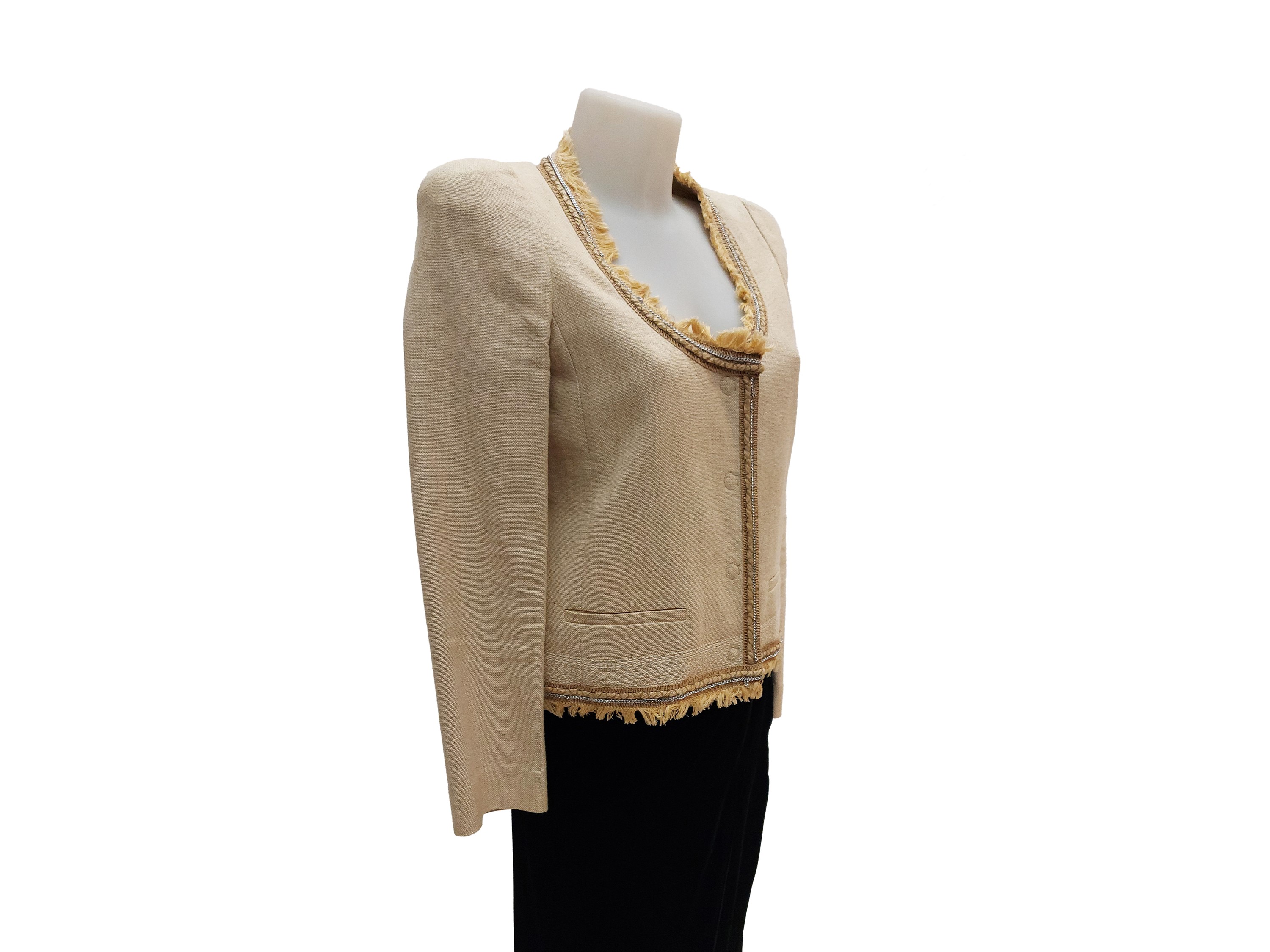 Patrizia Pepe/luisa Spagnoli - Giacca in Cotone Beige e Jeans Blu