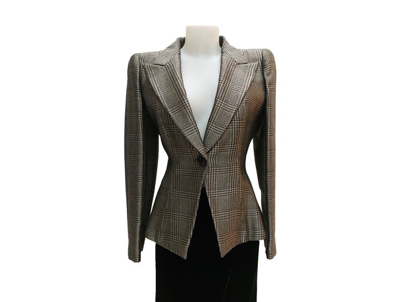 Giorgio Armani - Composé giacca pied de puole e pantaloni in seta