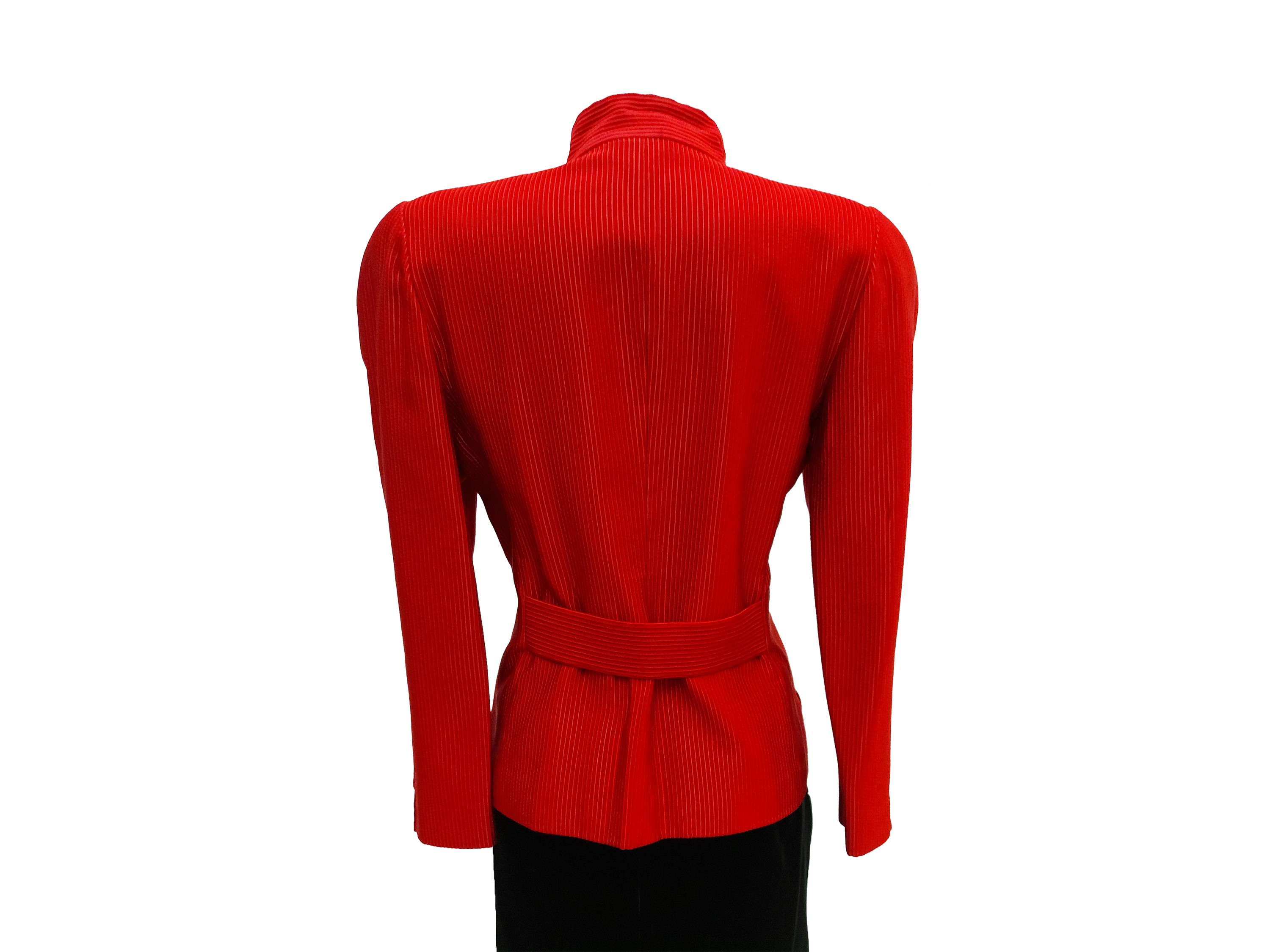 Krizia - Giacca rossa in cotone e viscosa