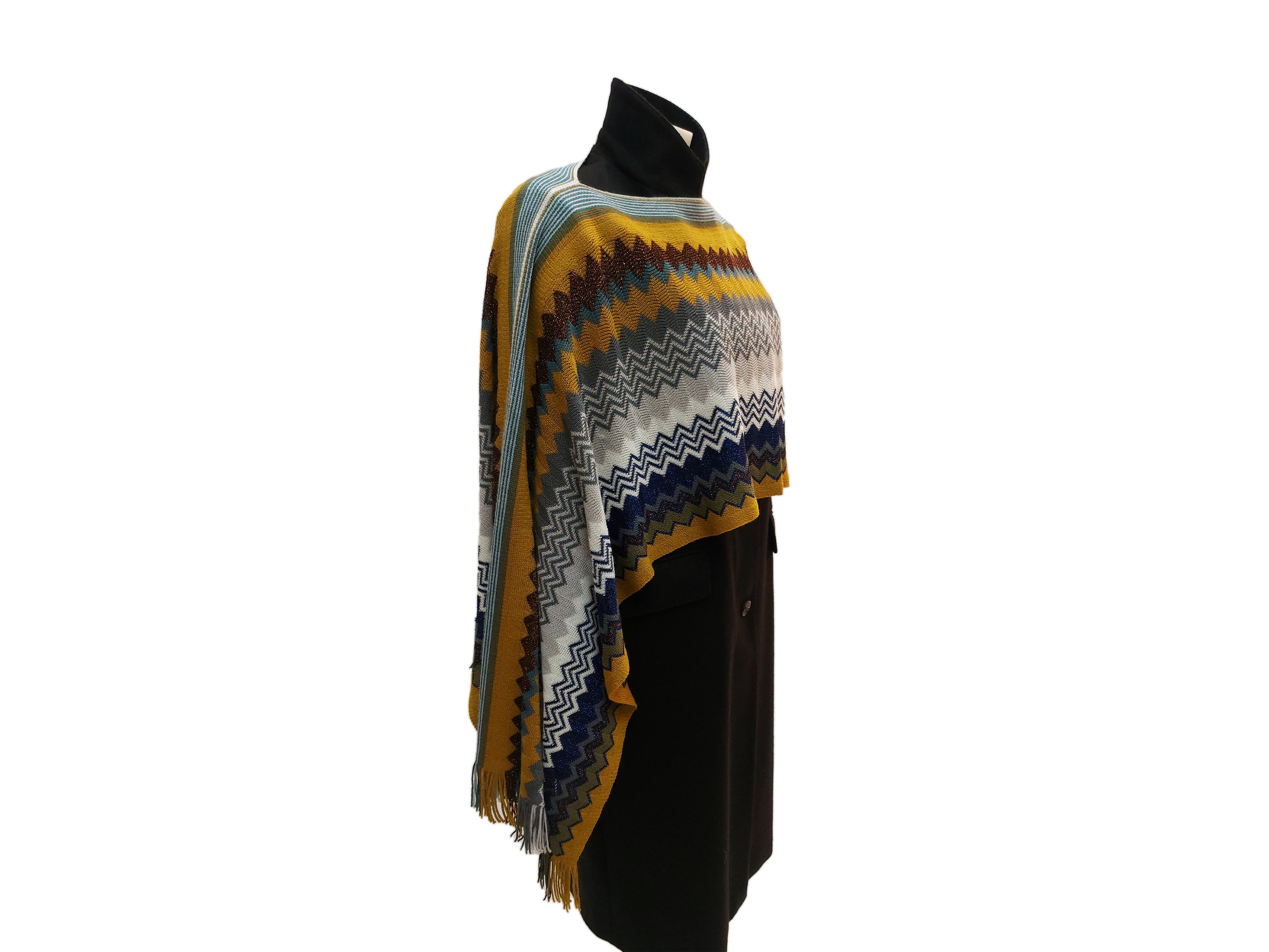 Missoni, Poncho in maglia fantasia