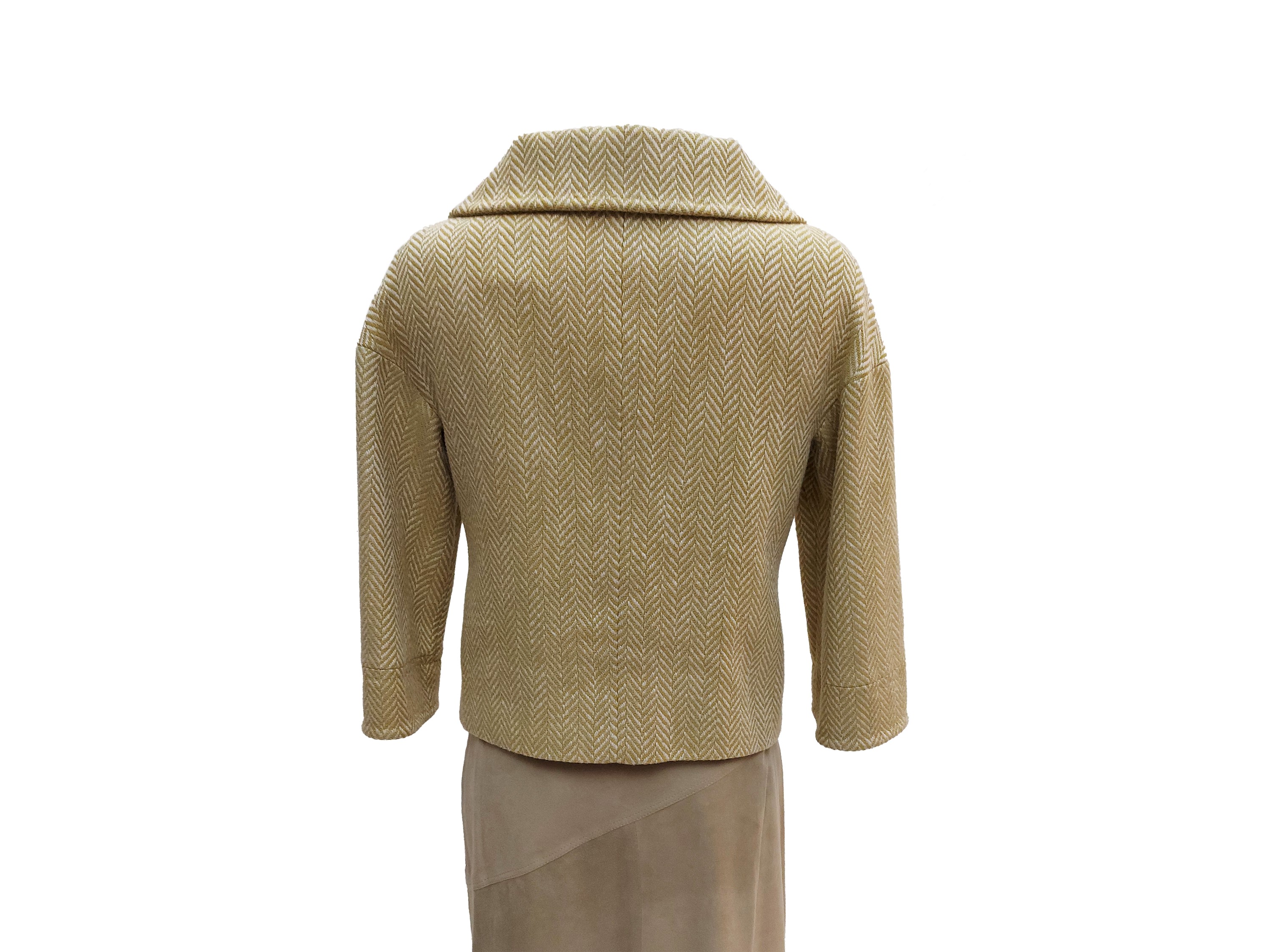 Loro Piana, Giacchina spigata in cashmere e lino, tg 44