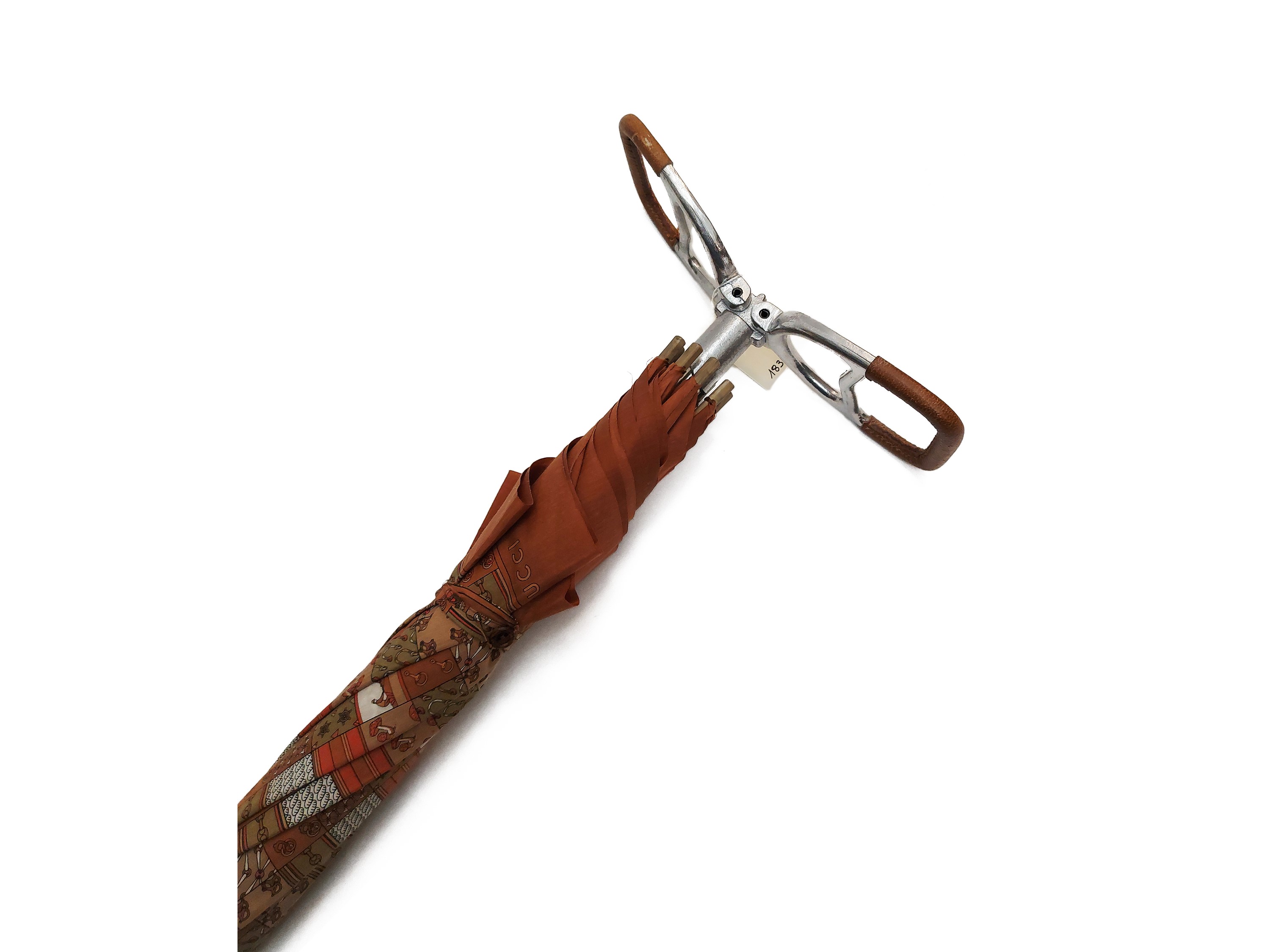 Gucci - Ombrello da golf in cotone fantasia