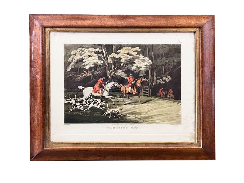 Incisioni Inglesi, Scene di caccia (serie di quattro) - matrice cm 41x50