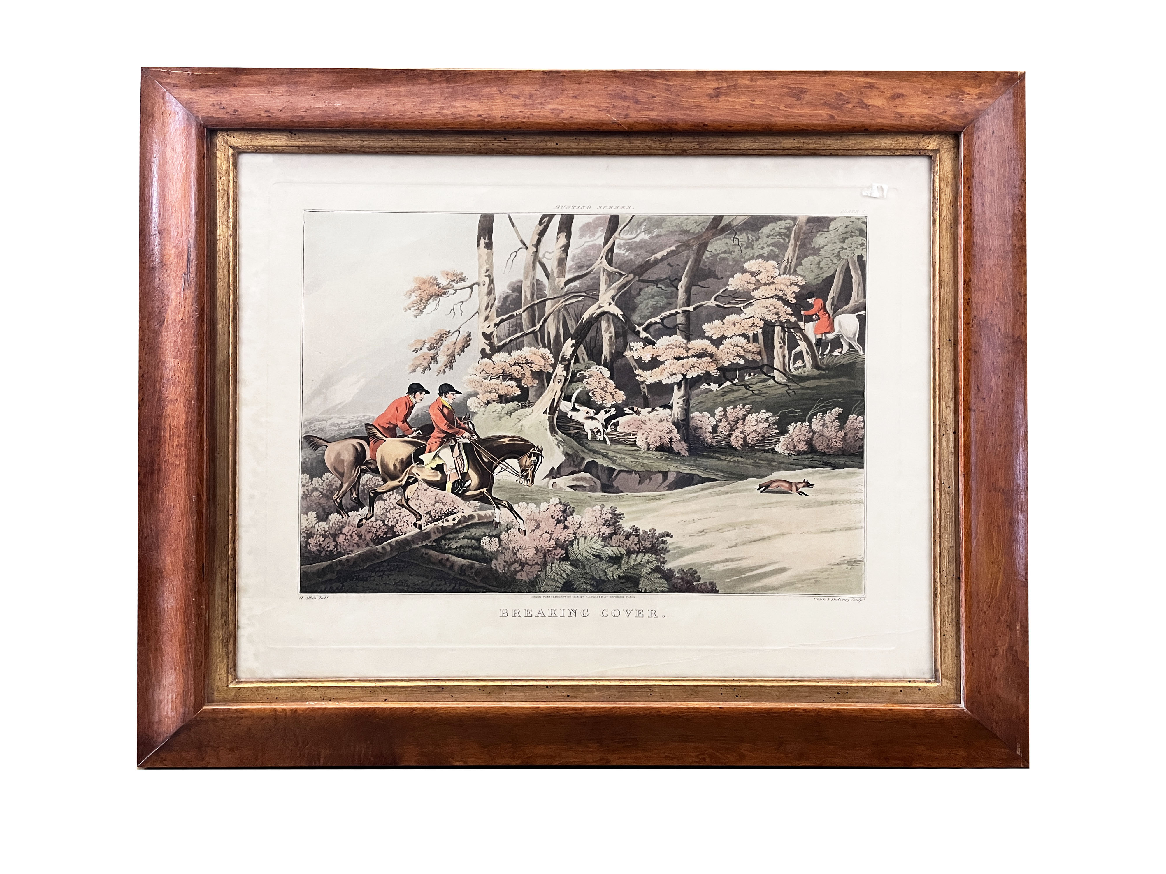Incisioni Inglesi, Scene di caccia (serie di quattro) - matrice cm 41x50