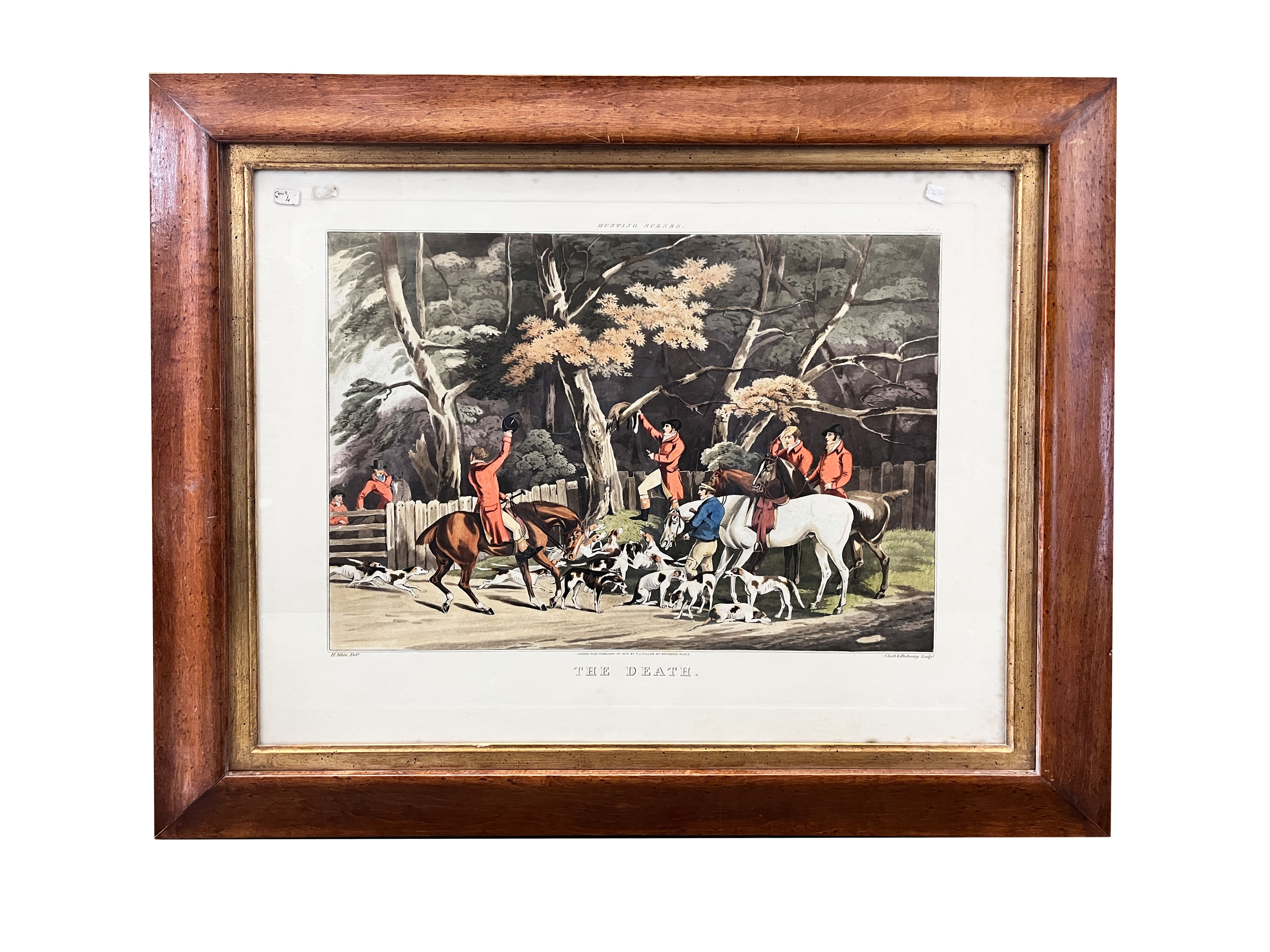 Incisioni Inglesi, Scene di caccia (serie di quattro) - matrice cm 41x50