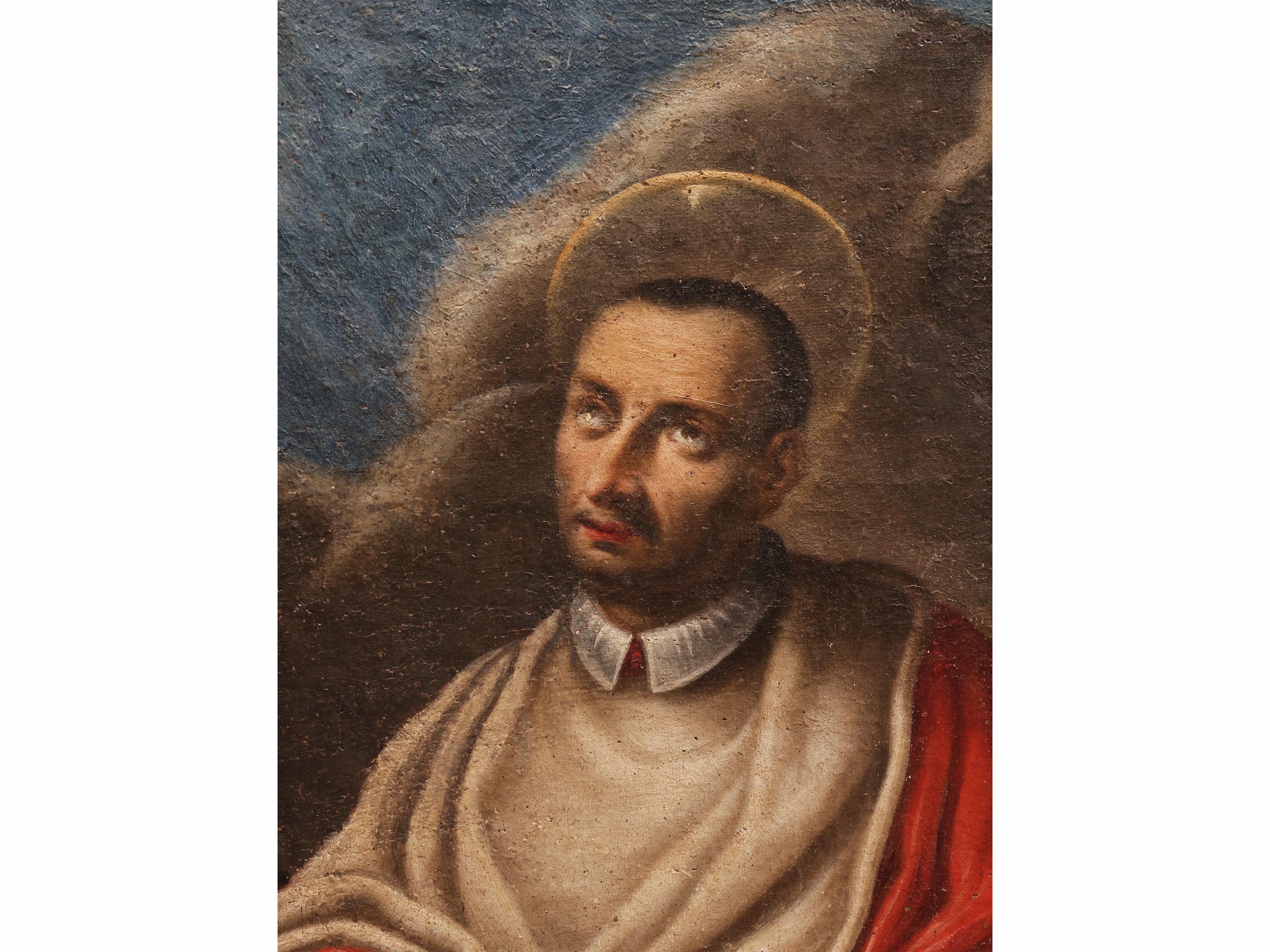 Cerchia di Carlo Francesco Nuvolone - Madonna Assunta con i Santi Carlo Borromeo, Antonio ed altr...