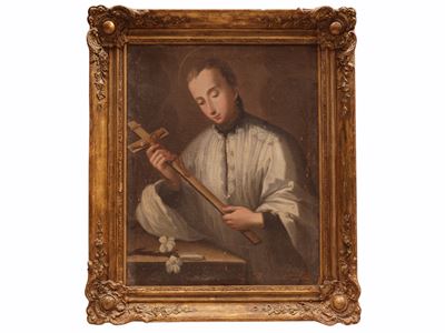 San Luigi Gonzaga, olio su tela