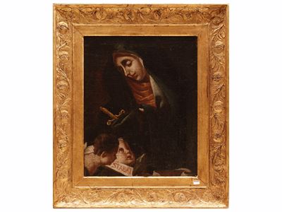 Madonna Addolorata con cherubini