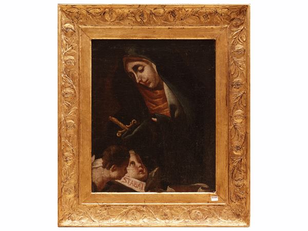 Our Lady of Sorrows with cherubs