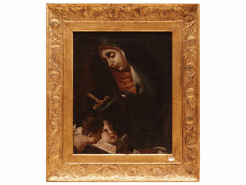 Da Carlo Dolci - Madonna Addolorata con cherubini
