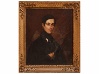 Ritratto di gentiluomo, olio su tela