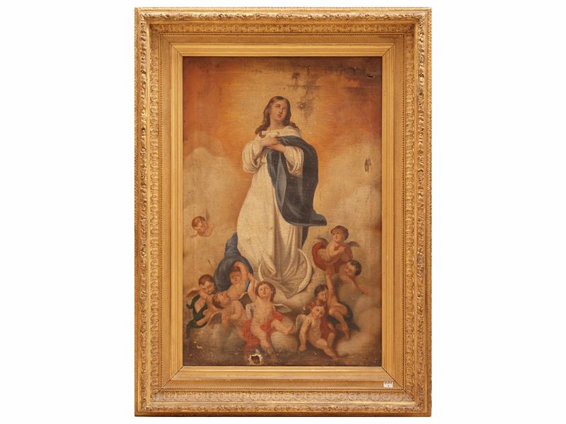 Da Bartolemé Esteban Murillo - Murillo, Immacolata Concezione, olio su tela