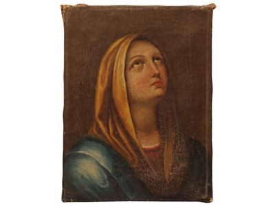 Madonna, olio su tela