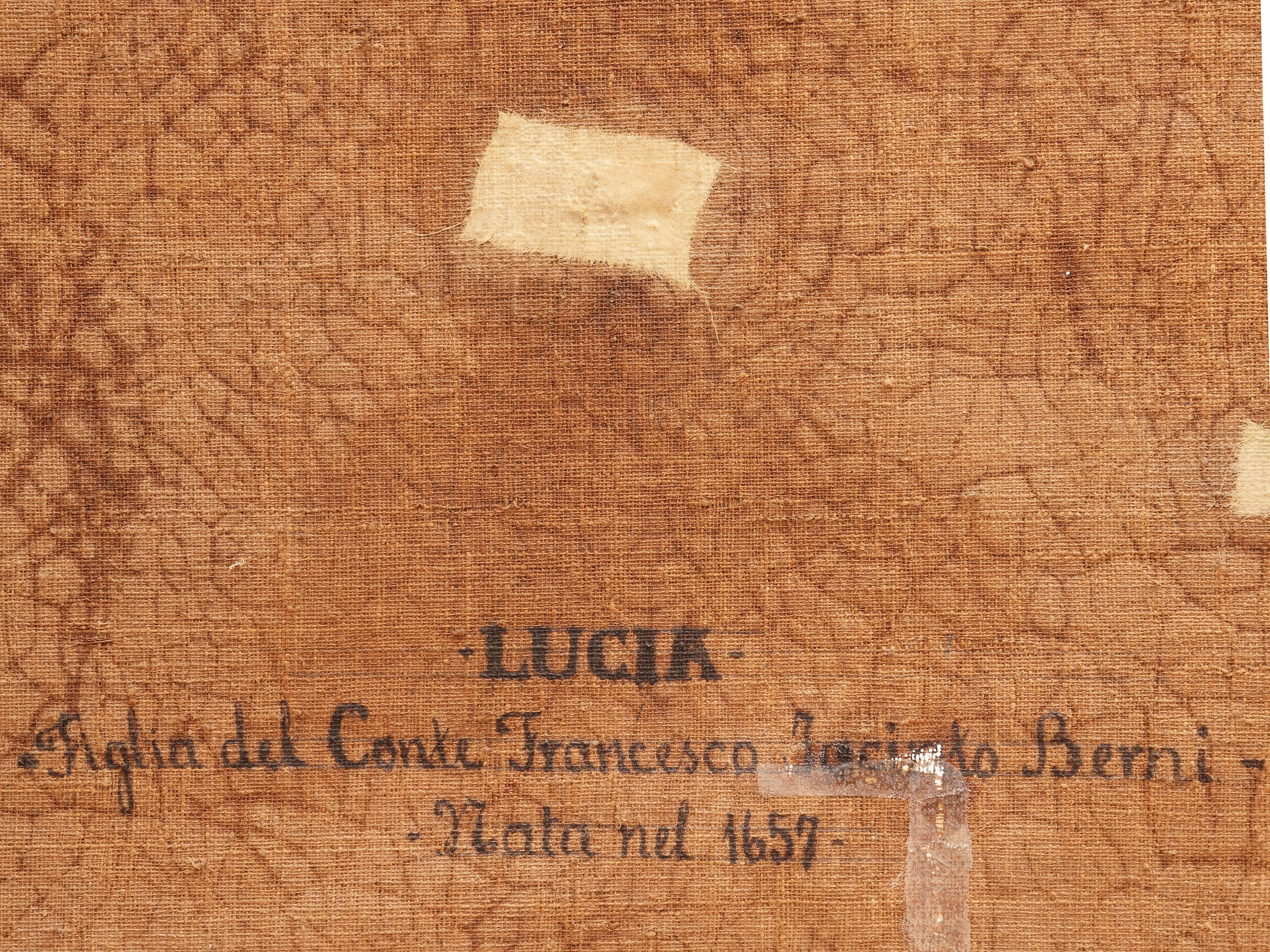 Scuola Veneta del XVIII Secolo - Ritratto della contessina Lucia Berni (olio su tela)
