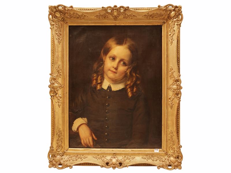 Scuola Francese del XIX Secolo - Ritratto di fanciullo, olio su tela