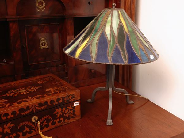 Lampada da tavolo in pasta di vetro