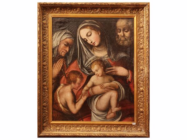 Holy Family with Saint Anna and Saint John