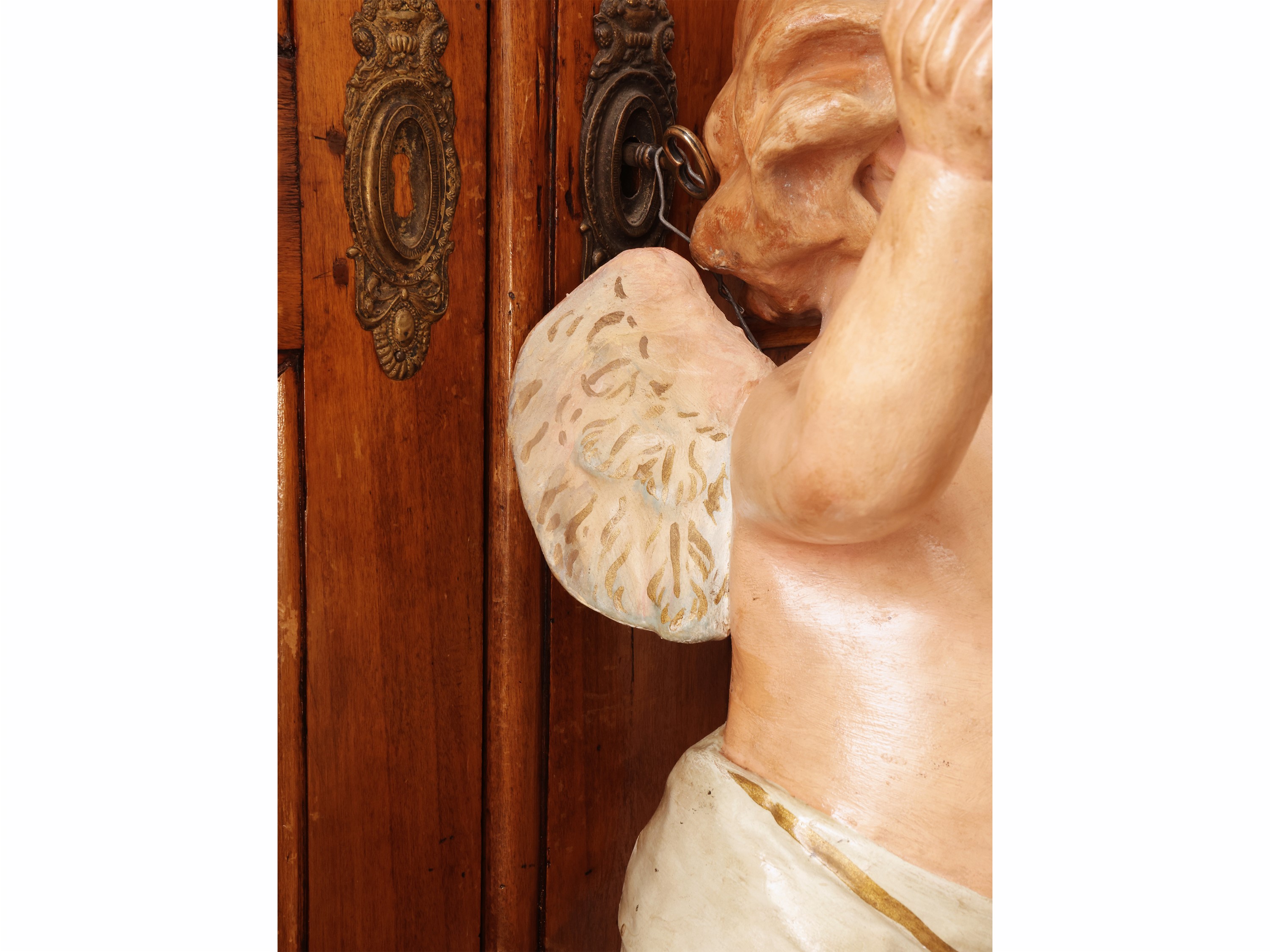 Putto, cartapesta policroma, XIX/XX secolo