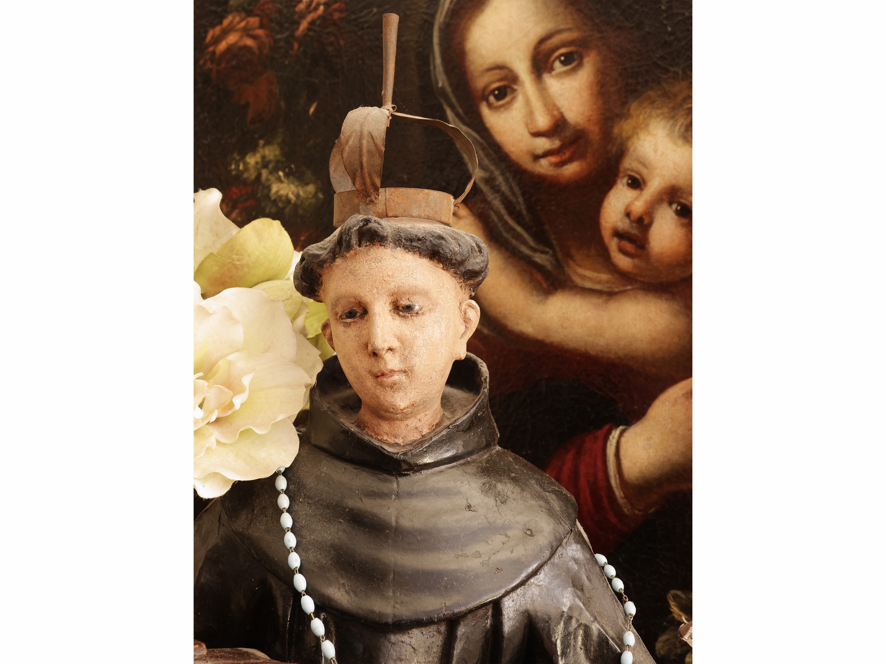 Sant’Antonio da Padova, scultura lignea policroma, XVIII/XIX secolo