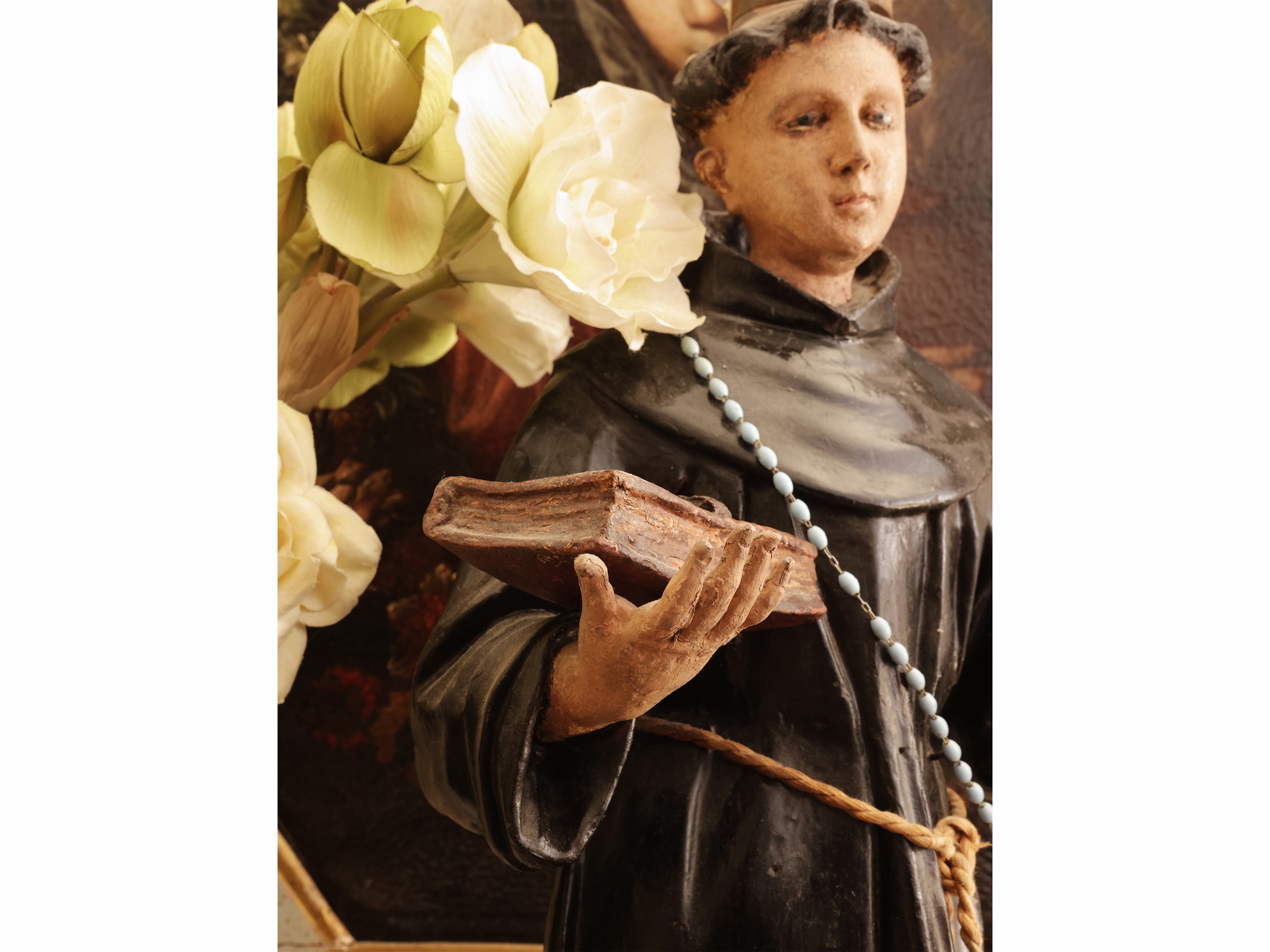 Sant’Antonio da Padova, scultura lignea policroma, XVIII/XIX secolo