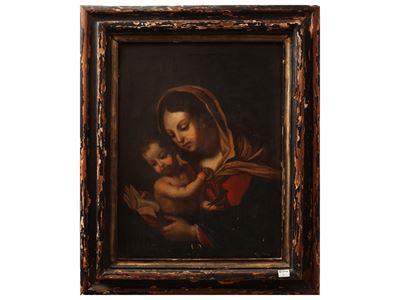 Madonna con Bambino, olio su tela