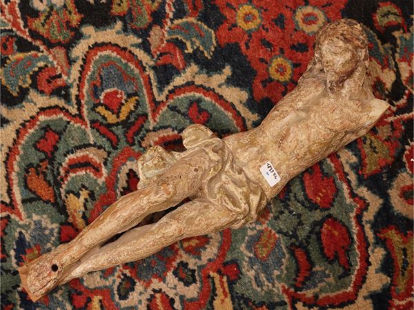 Christ in carved and lacquered wood