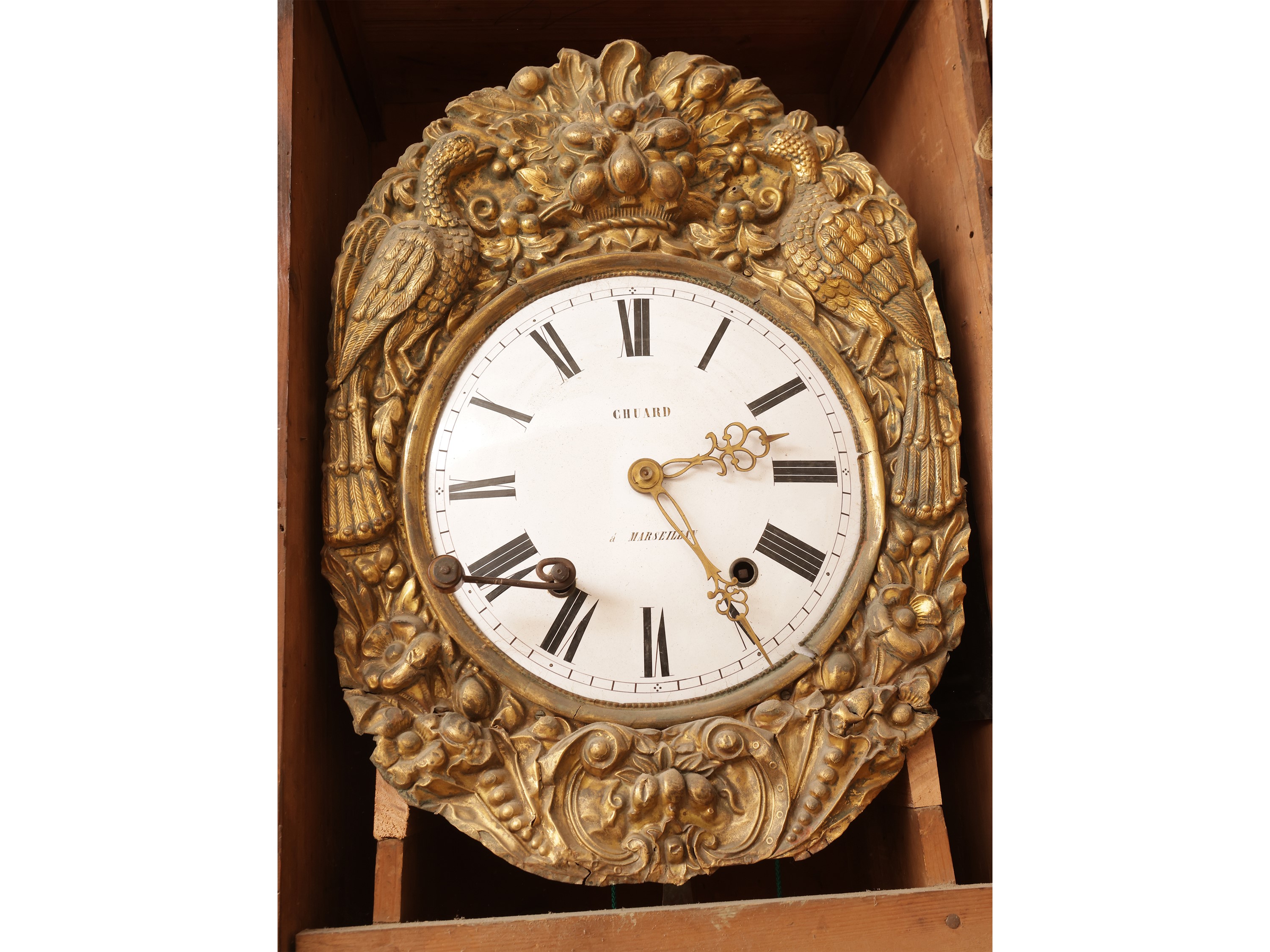 Orologio a torre in legno tenero, Chuard à Marseille (Francia, seconda metà del XIX secolo)