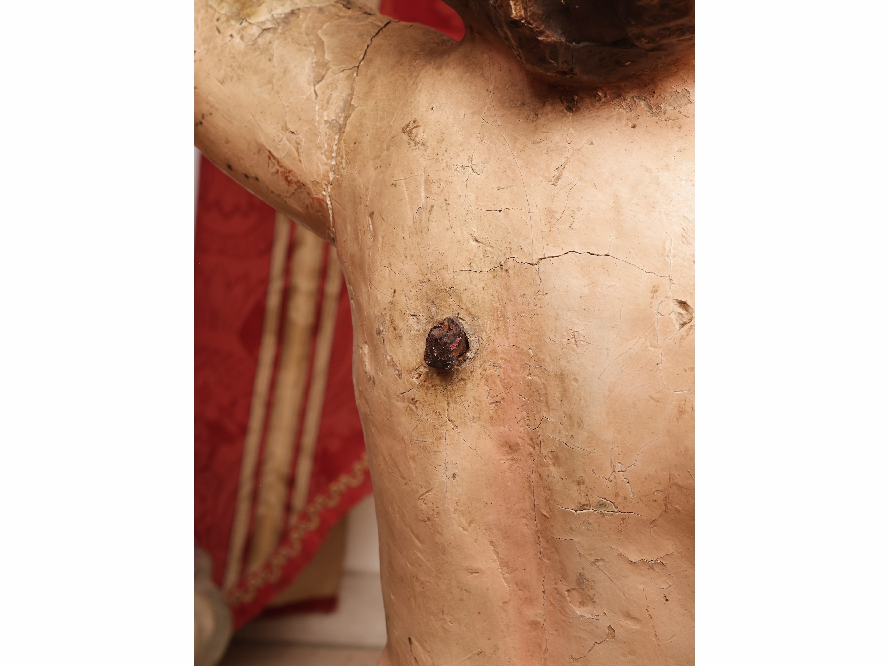 Putto, legno policromo, XIX/XX secolo