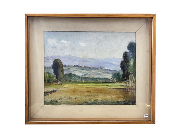 Desiderio Tanfani - Paesaggio toscano 1966