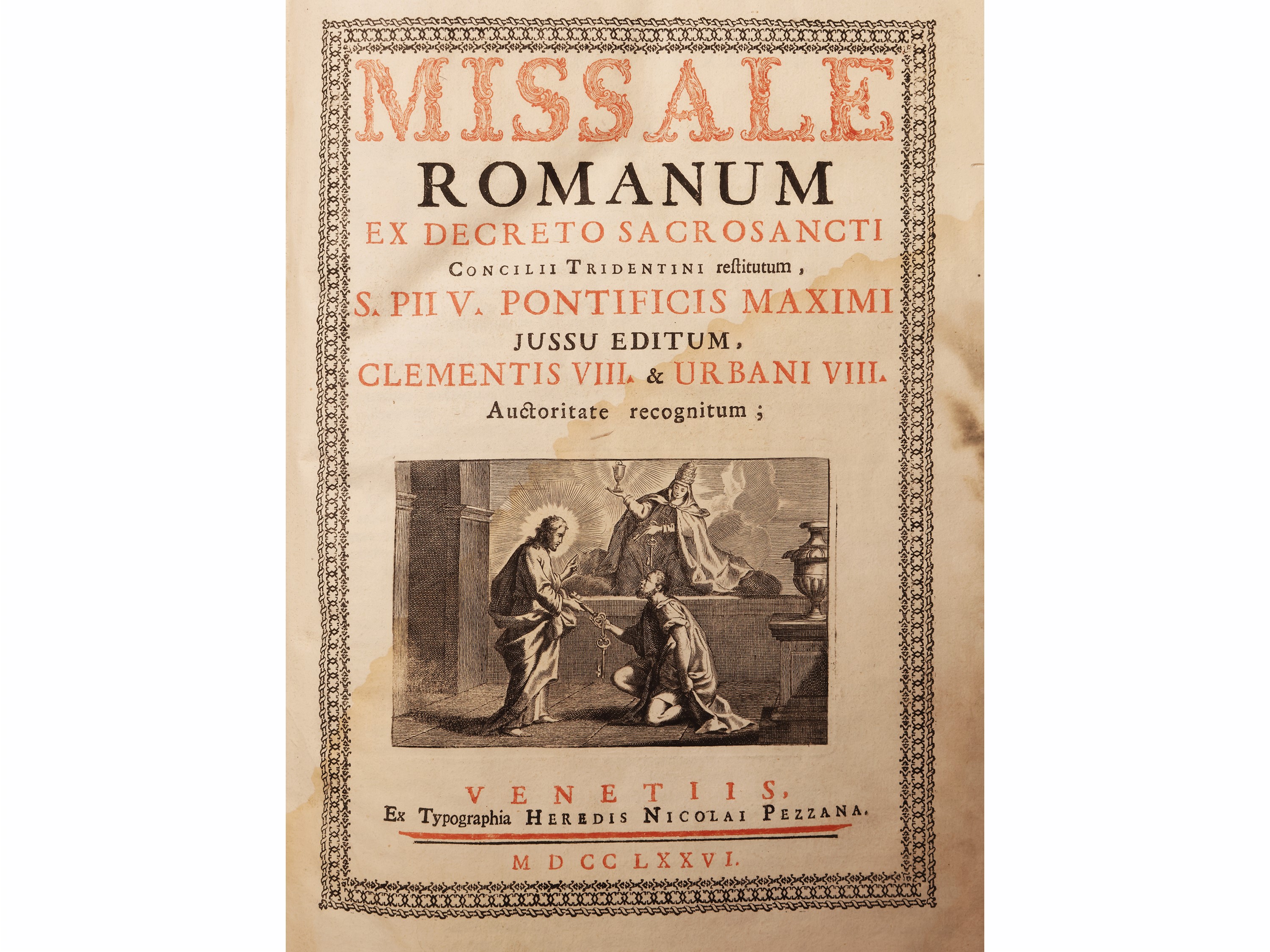 Missale Romanum, 1776