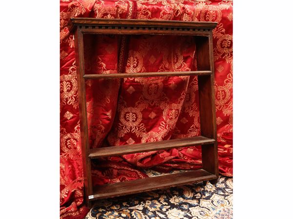 Hanging etagere in soft wood