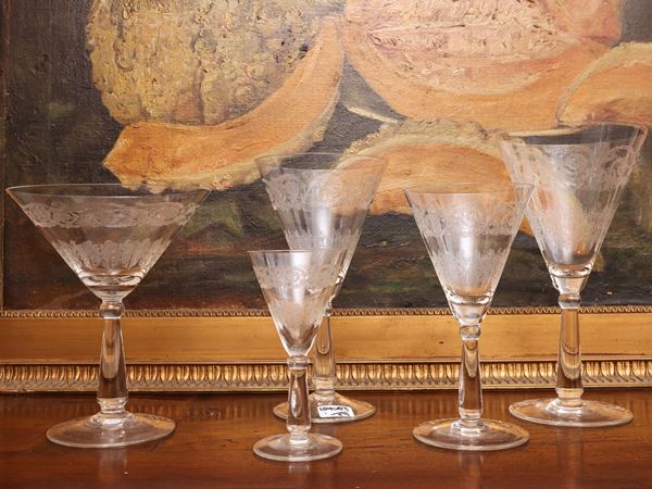 Crystal glass service
