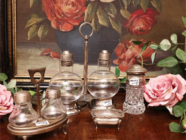 Silver condiment set
