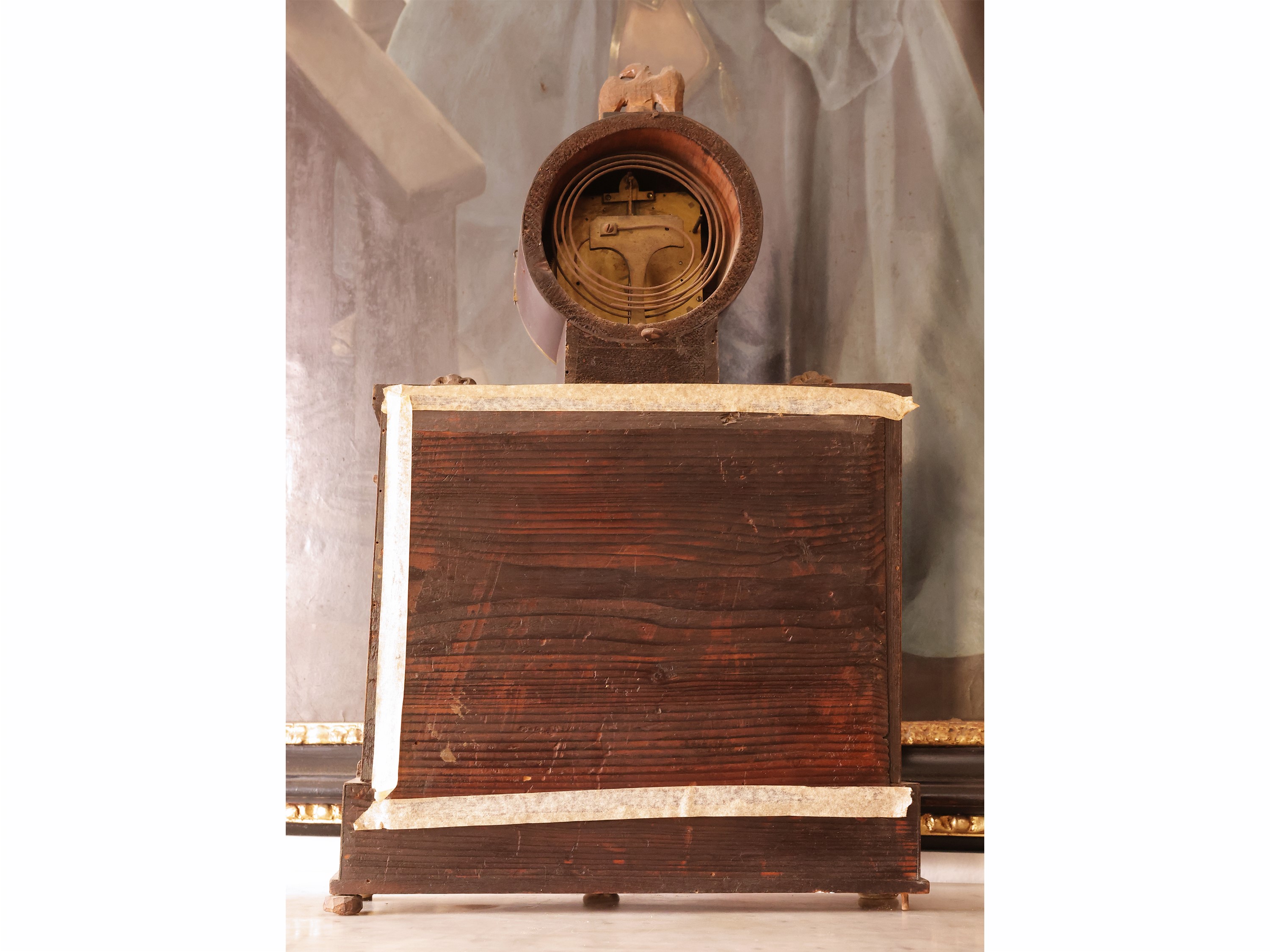Orologio da mensola a tempietto, Austria, prima metà del XIX secolo