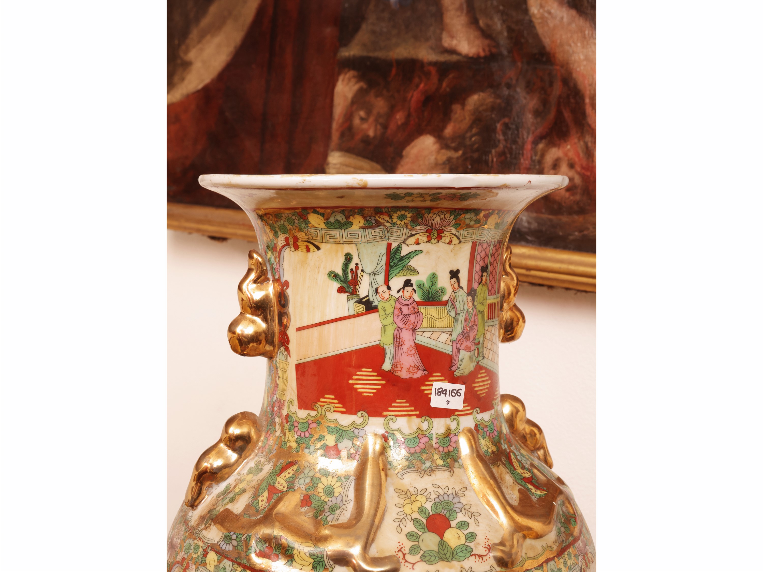 Vaso grande in porcellana Canton, Cina, XIX/XX secolo