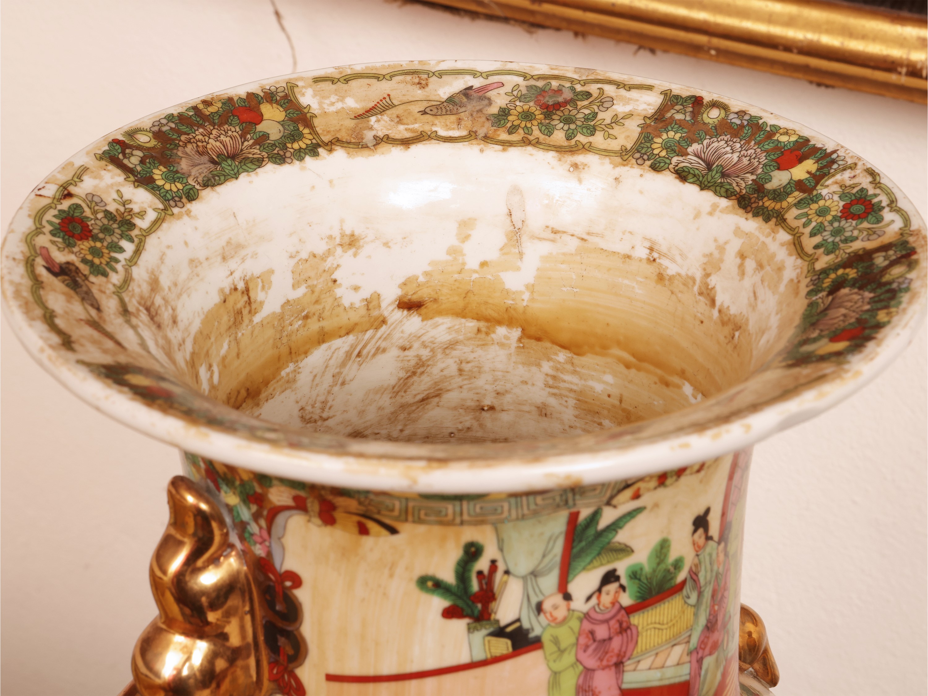 Vaso grande in porcellana Canton, Cina, XIX/XX secolo