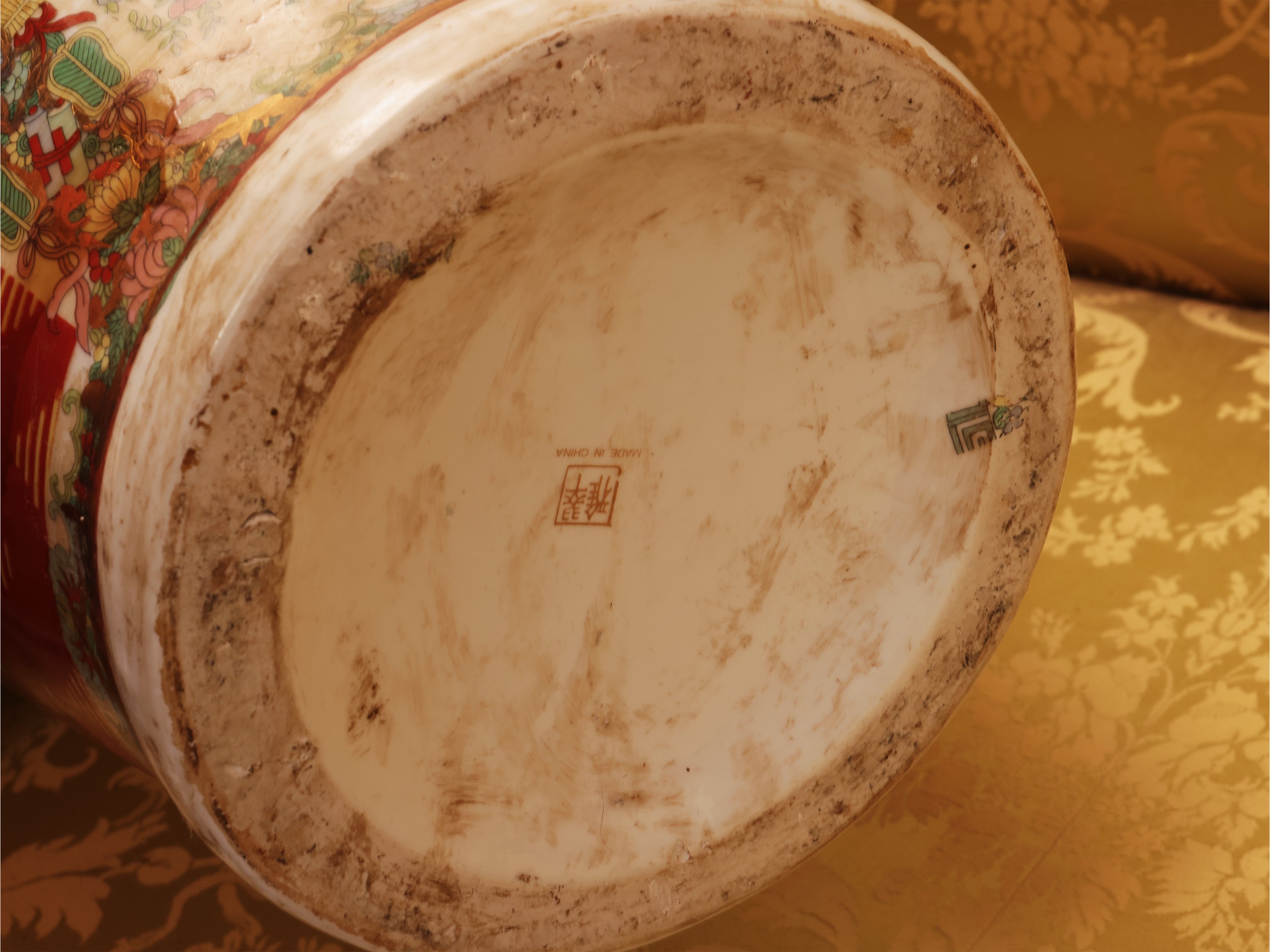 Vaso grande in porcellana Canton, Cina, XIX/XX secolo