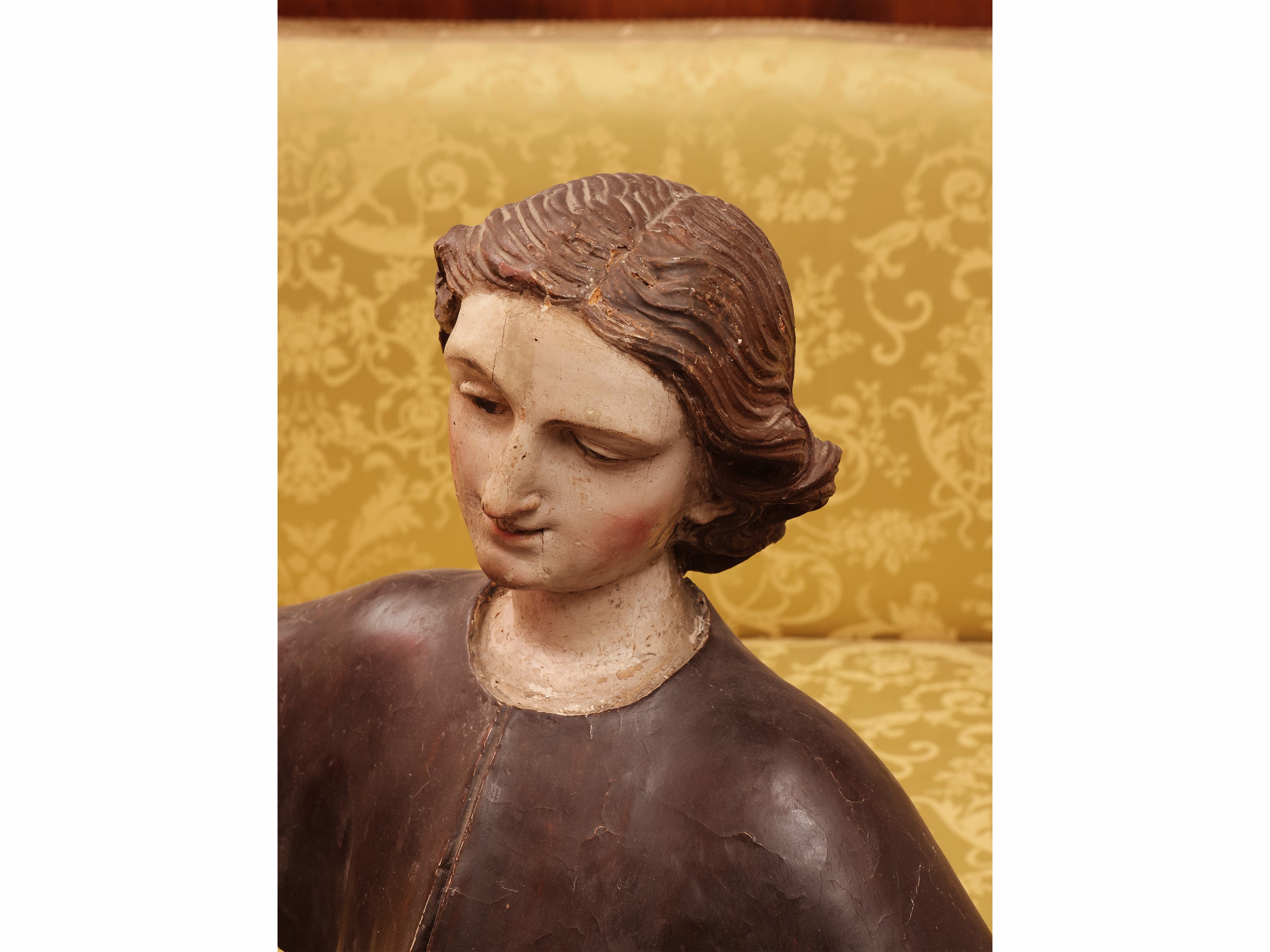 XIX secolo, San Giorgio, scultura in legno policromo