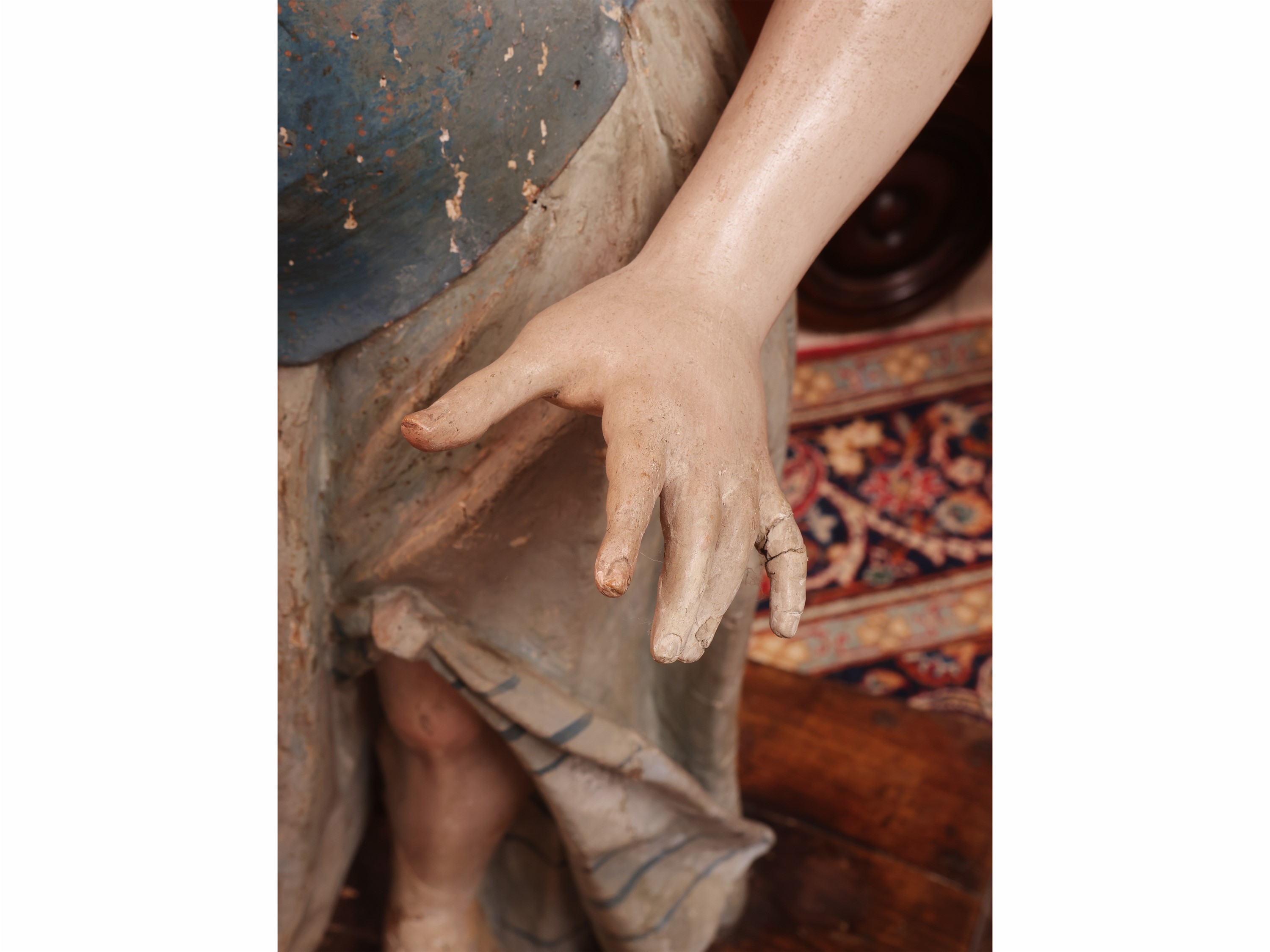 XIX secolo, San Giorgio, scultura in legno policromo