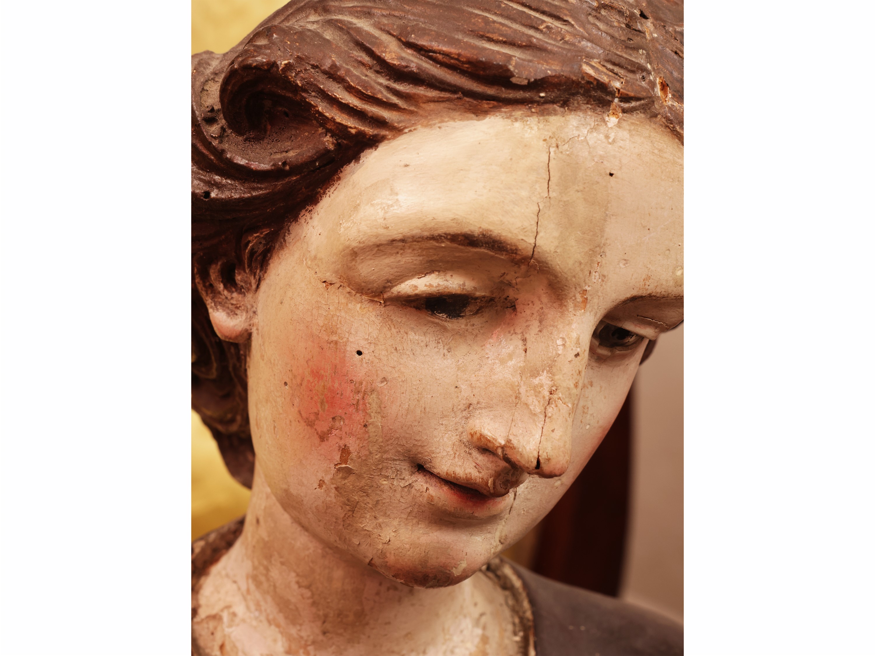 XIX secolo, San Giorgio, scultura in legno policromo
