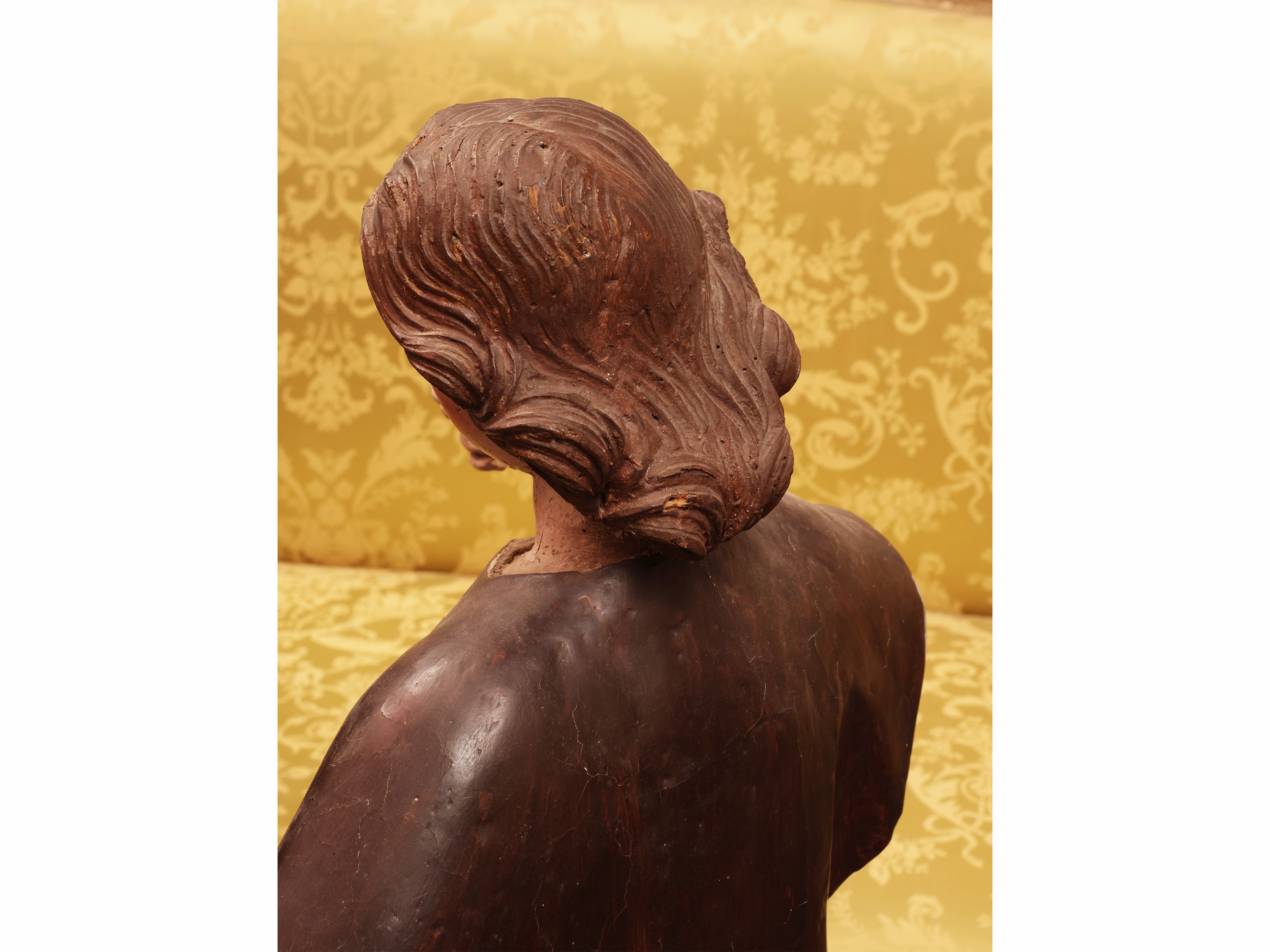 XIX secolo, San Giorgio, scultura in legno policromo