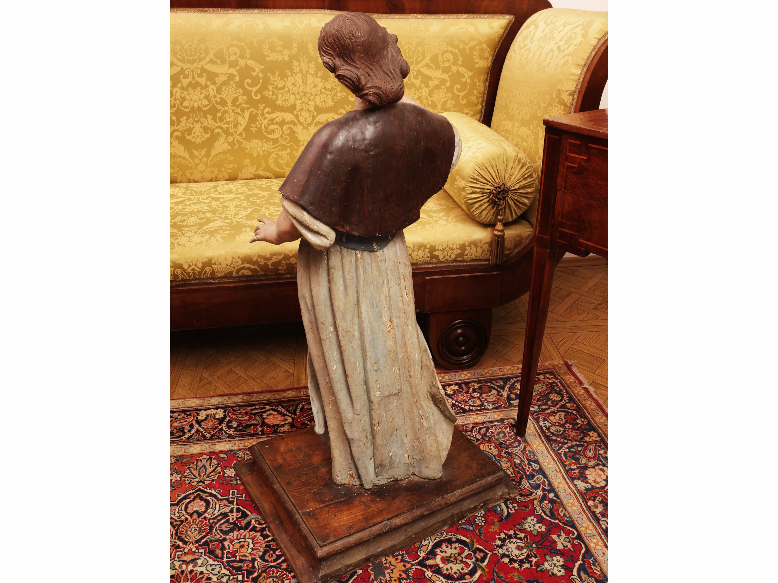 XIX secolo, San Giorgio, scultura in legno policromo